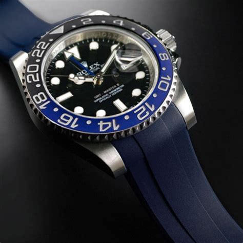 rolex bracelet caoutchouc bleu|Rolex GMT.